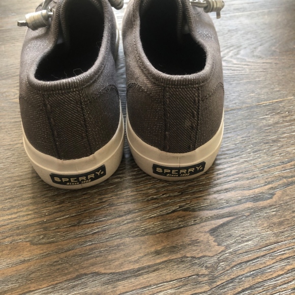 Sperry Top-Sider Sky Sail Metallic Twill Sneaker - Picture 4 of 6